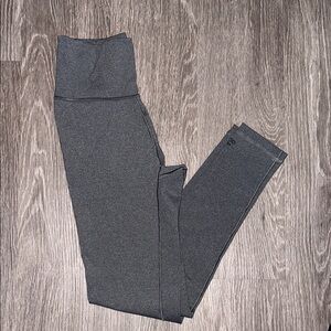Gray High-Waisted Leggings